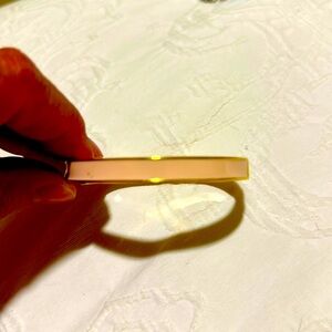 Kate Spade Make Me Blush Pink enamel hinged bangle